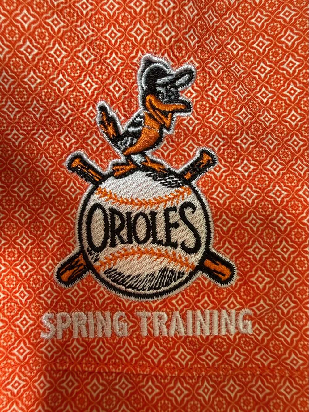 Antigua Baltimore Orioles Spring Training Button-Down Performance Shirt